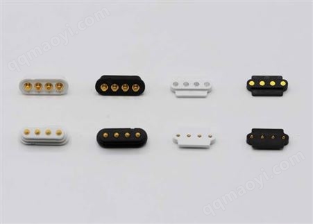 4Pin Pogo Pin连接器，大电流4针公母座触点弹簧针连接器，可定制